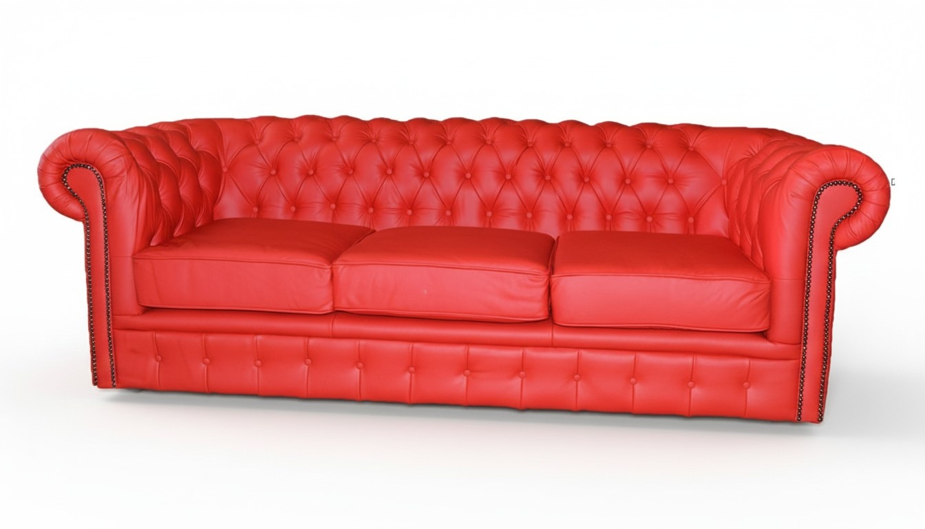 Chesterfield Polster Sofa Couch Designer Garnitur 3 Sitz Couchen Klassisch *Neu*