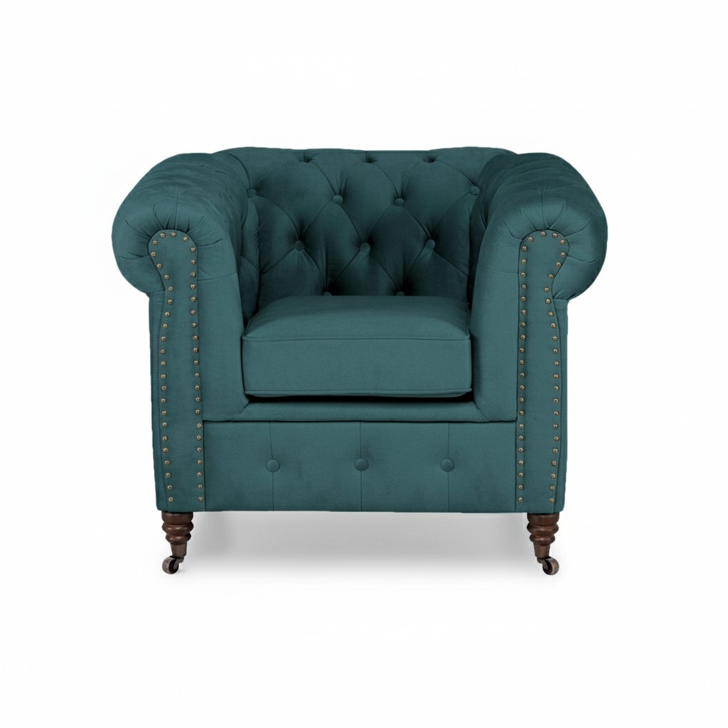 Chesterfield Sessel 1 Sitzer Couch Polster Sofas Couchen Neu Lounge Club Lounge