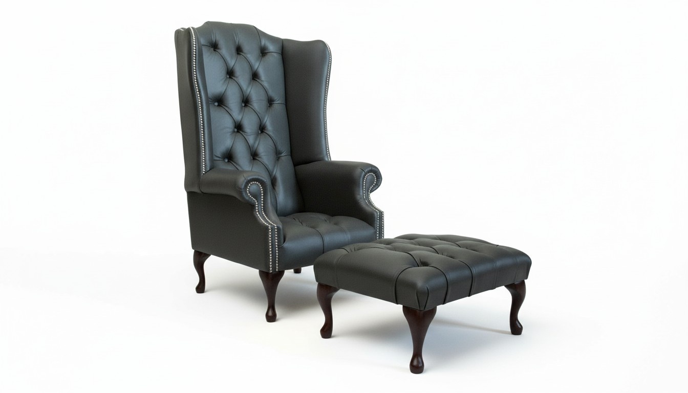 Chesterfield Sessel Fernseh Couch 1Sitzer Sofa Textil Stoff Couchen Polster Neu