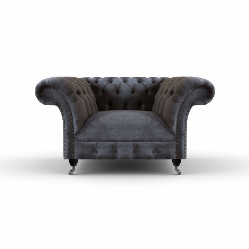 Chesterfield Sessel Sitz Möbel Luxus Polstersessel Wohnzimmer Einrichtung