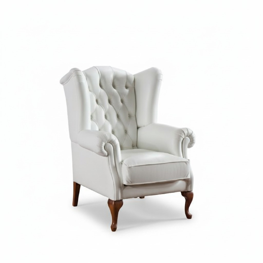 Chesterfield Sessel Vollleder Klassische Fernsehsessel Ohrensessel CL-FOTEL