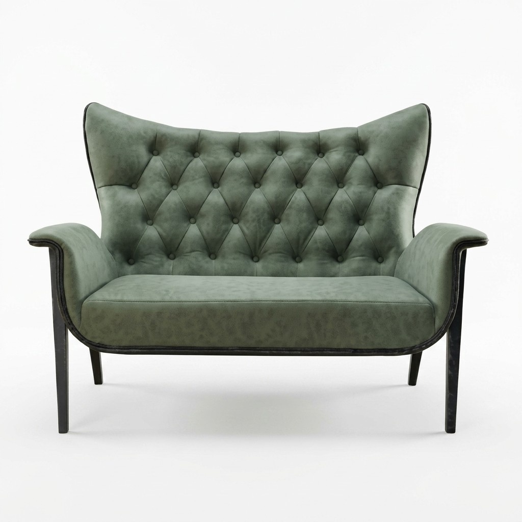 Chesterfield Sofa 2 Sitzer Polster Designer Couchen Sofas Garnitur Zweisitzer