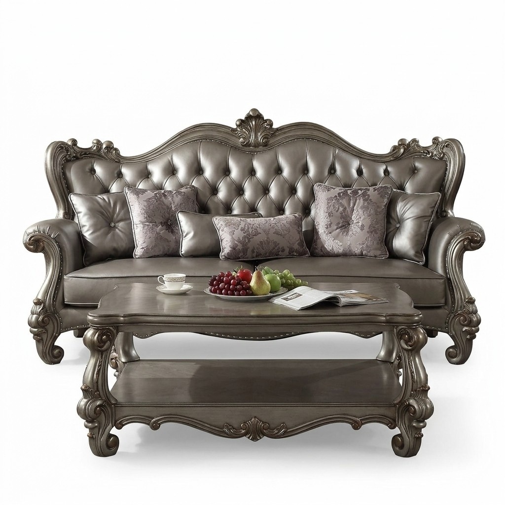 Chesterfield Sofa 3 Sitzer Couch Polster Leder Sofas Wohnzimmer Dreisitzer neu