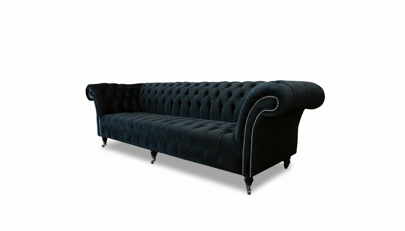 Chesterfield Sofa 4 Sitzer Big Polster Design Couchen Sofas Garnitur Original