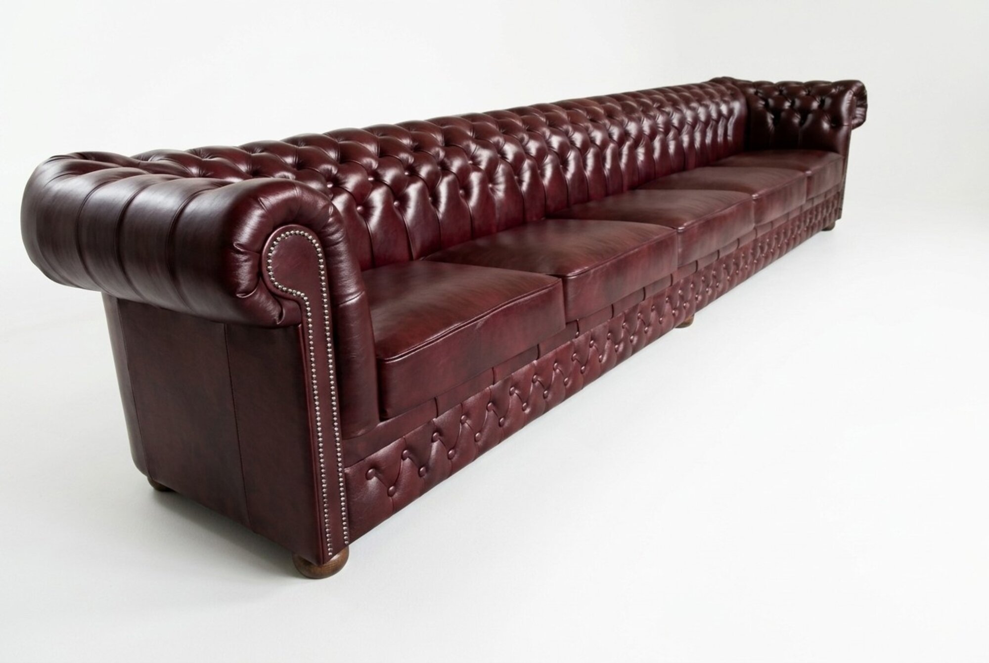 Chesterfield Sofa 8 SITZER XXL Polster Designer Couchen Sofas 100% Leder Sofort