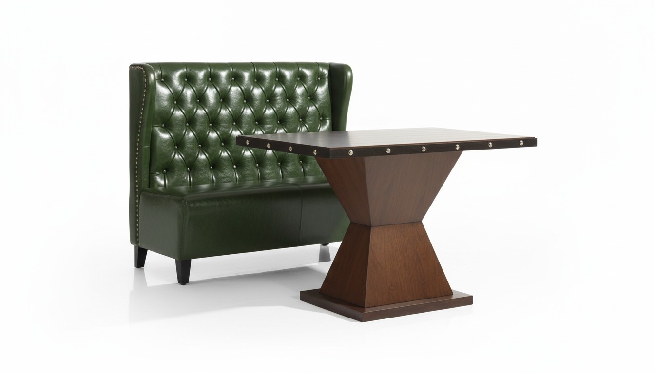 Chesterfield Sofa Bank Couch Sitzbank Grün Wartezimmer Wohnzimmer