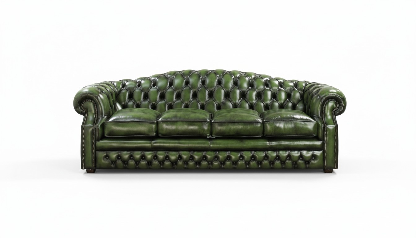 Chesterfield Sofa Couch Ledersofa Big XXL Couch Garnitur 4 Sitzer Neu 161013-18