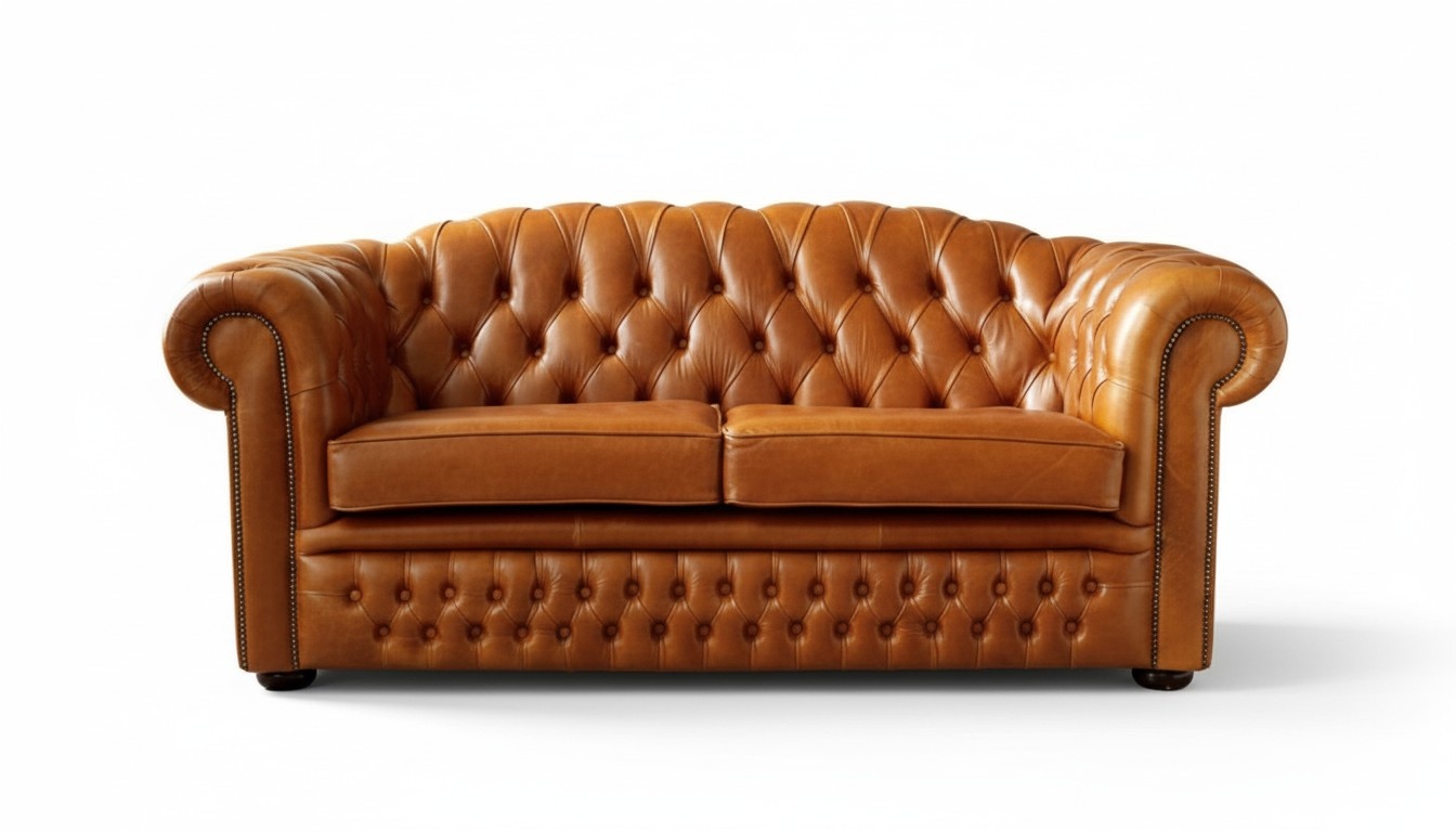 Chesterfield Sofa Couch Polster Sofas Klassischer 3 Sitzer Leder Garnitur Neu A1