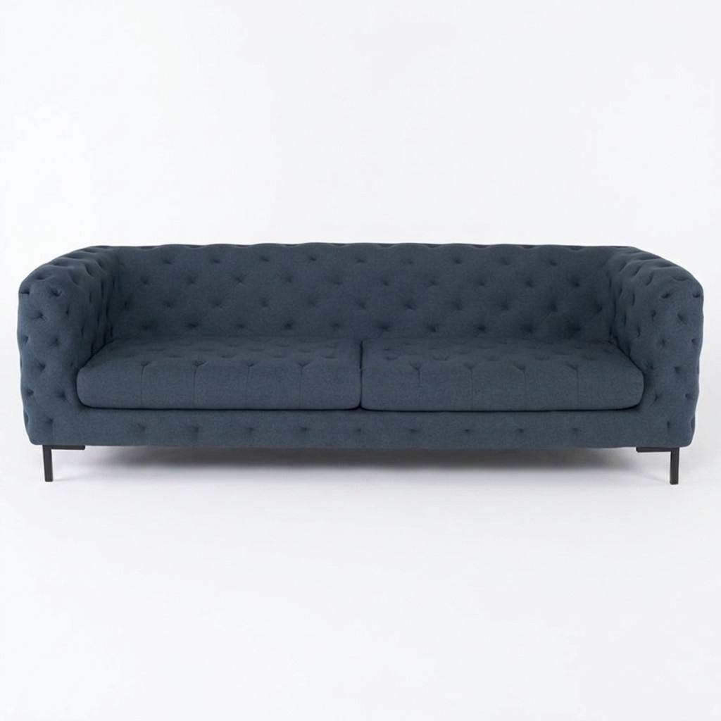 Chesterfield Sofa Couch Polster Stoff Leder Couchen Textil Garnitur 3 Sitzers