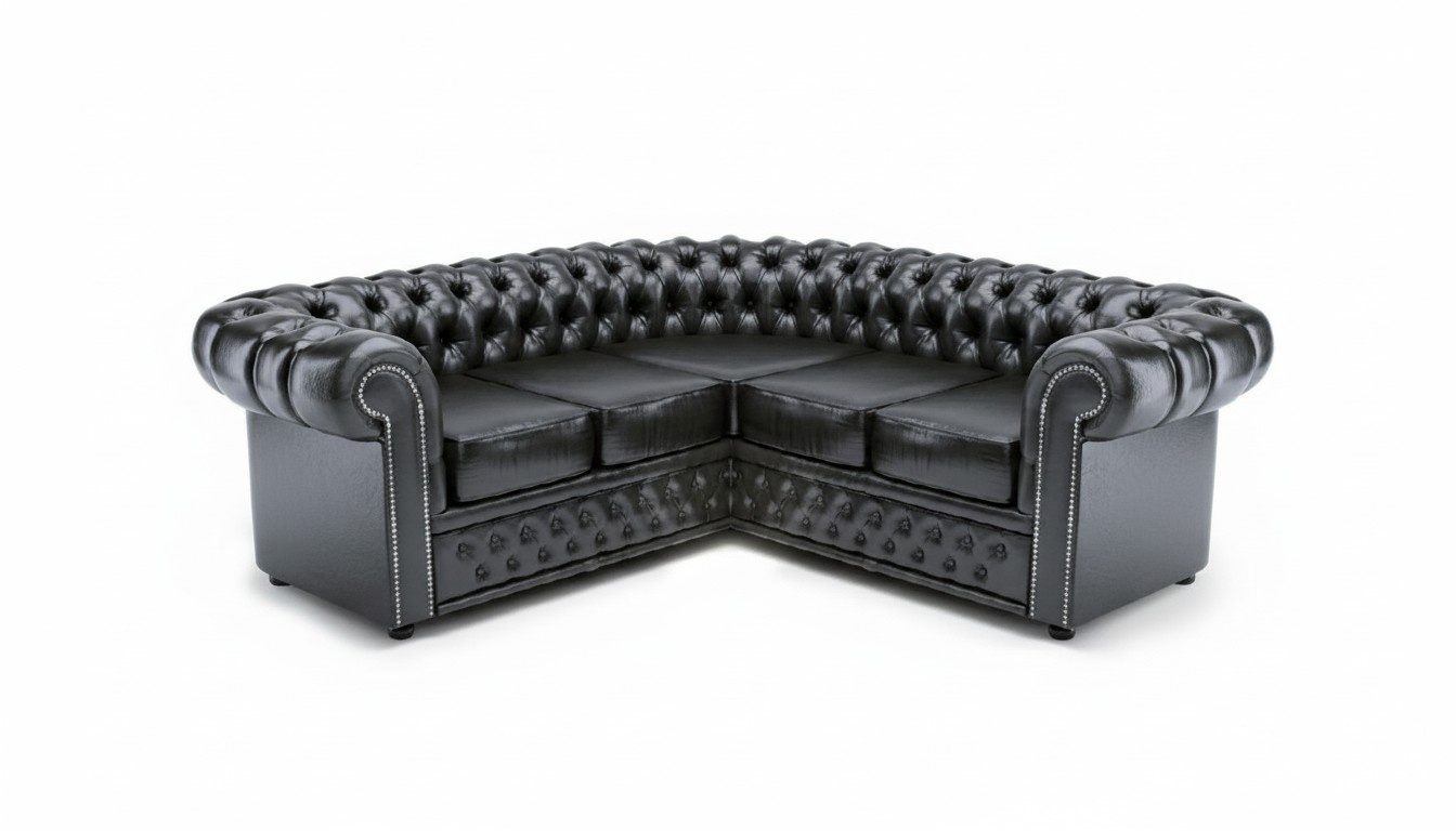 Chesterfield Sofa Ecke Eckcouch Ecksofa Polster Sitz Garnitur Eckgarnitur Lord