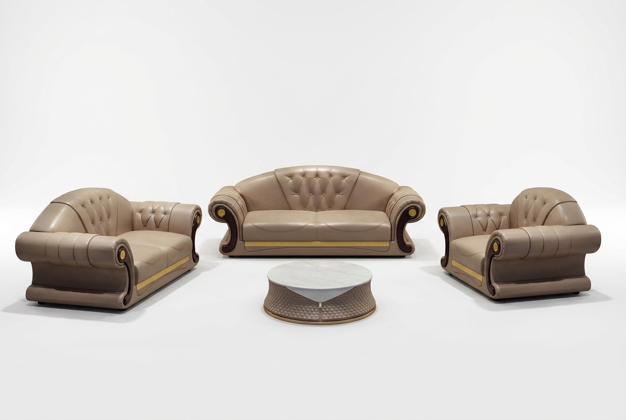 Chesterfield Sofa Klassische Couch Garnitur Couchgarnituren 3tlg Sitzpolster
