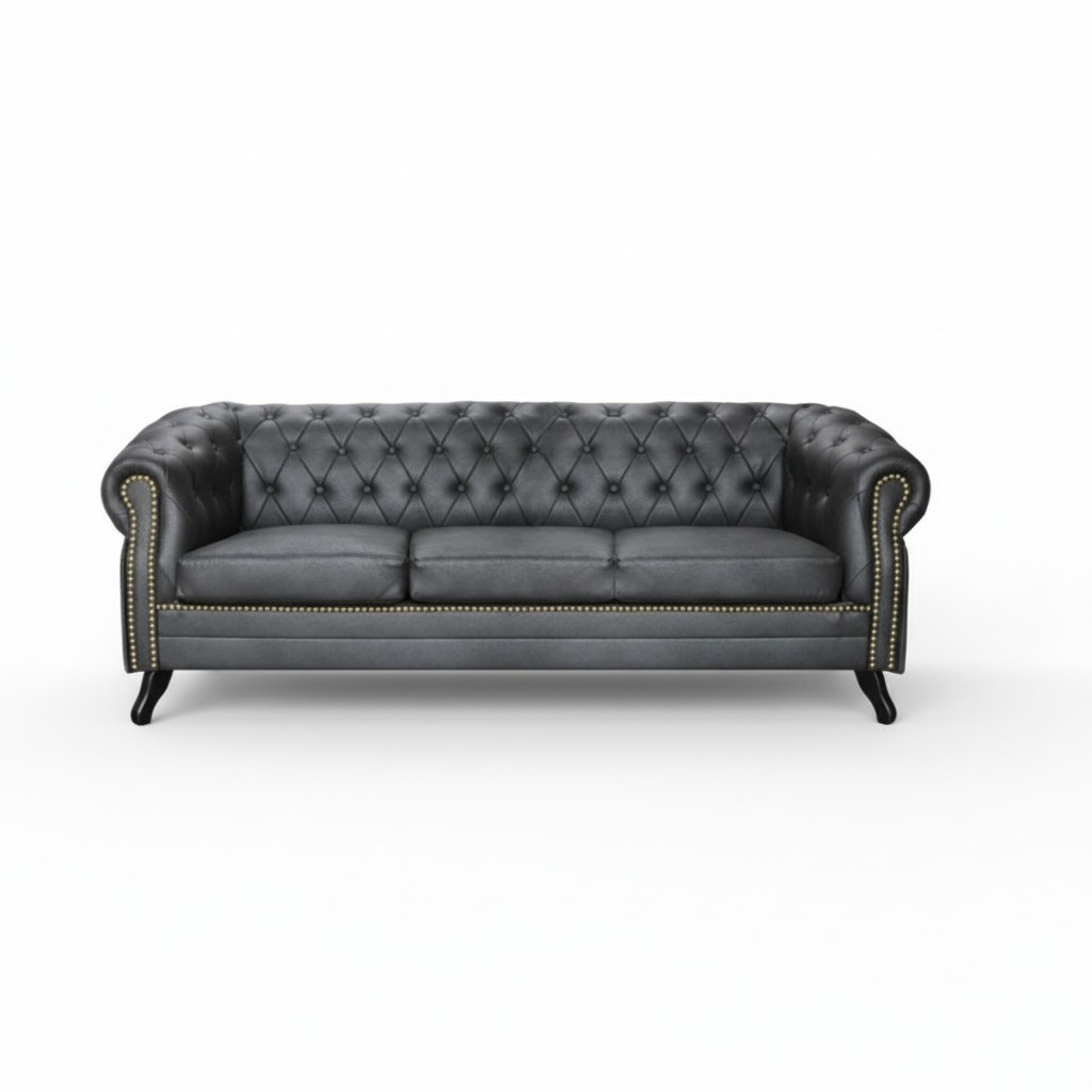 Chesterfield Sofagarnitur 3+2+1 Glasgow Couch Polster Set Sofas Couchen Neu