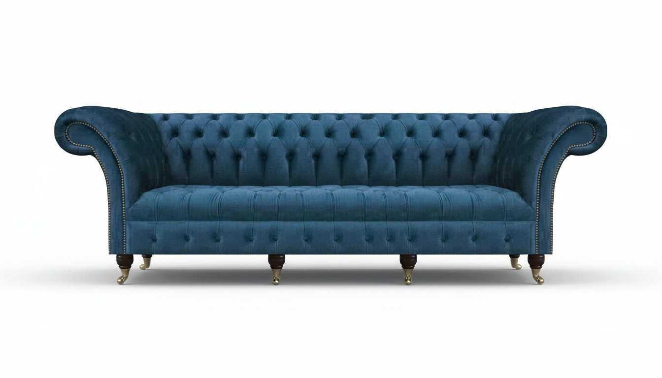 Chesterfield Sofagarnitur Couch Polster Möbel Sofa Viersitzer Sitzmöbel Neu