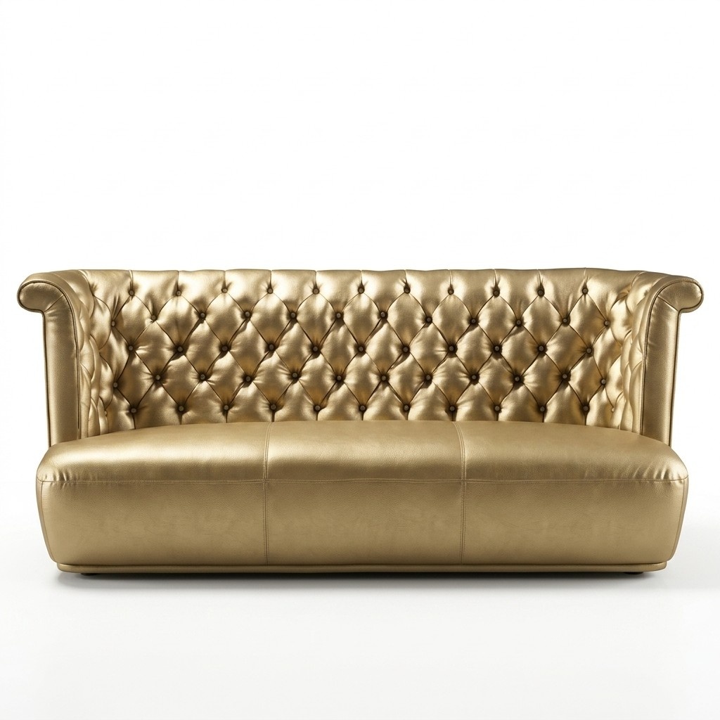 Chesterfield Sofagarnitur Ledersofa Stoff Textil Polster Couch Sofa Garnitur Neu