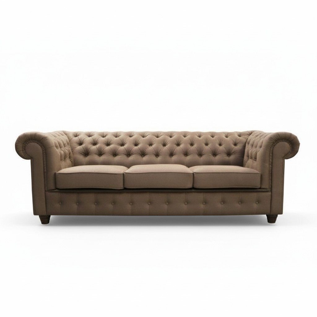 Chesterfield Sofagarnitur Sofa 3+1+1 Couch Polster Set Sofas Couchen Komplett