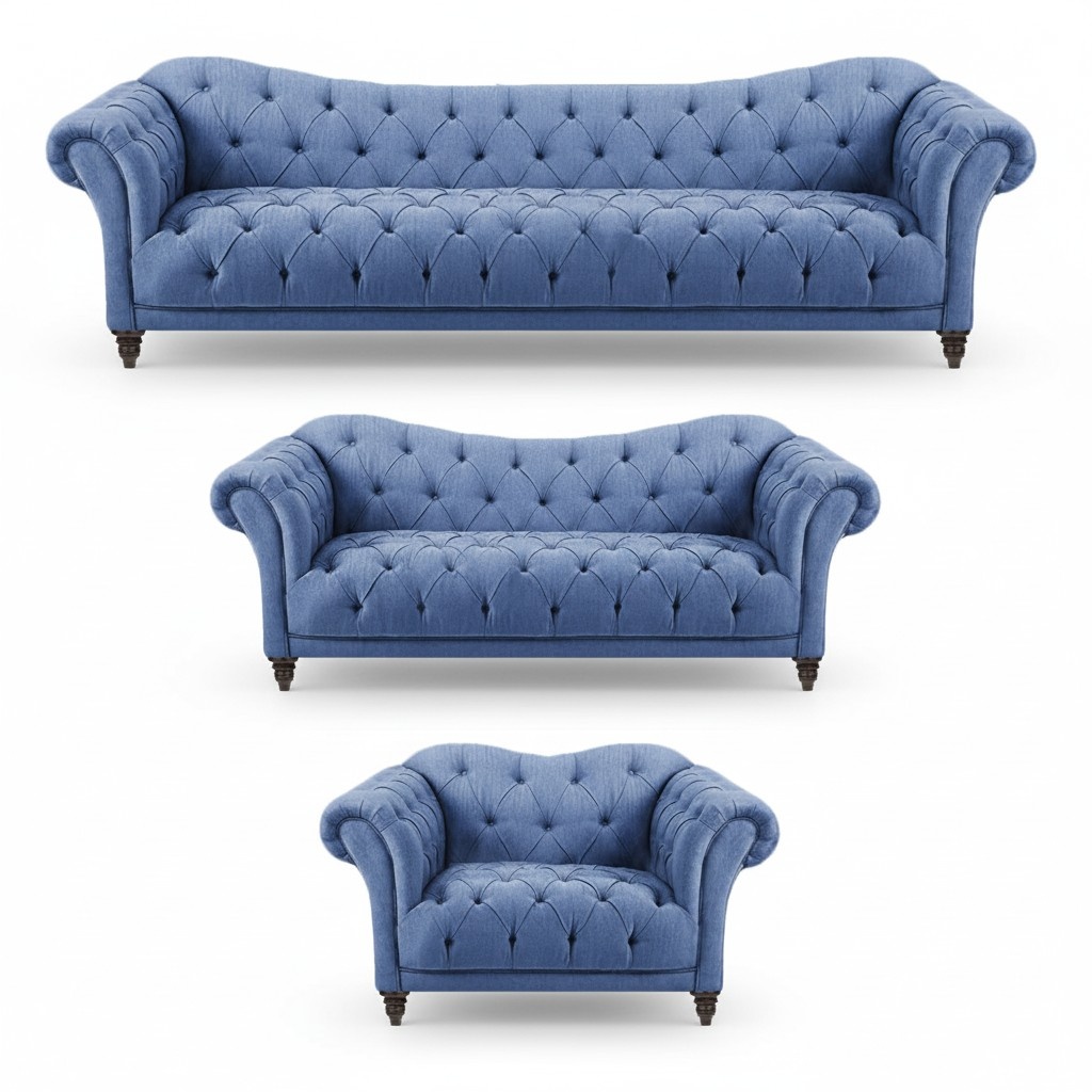 Chesterfield Sofas Couch Luxus Wohnzimmer Sofagarnitur Polstermöbel Neu