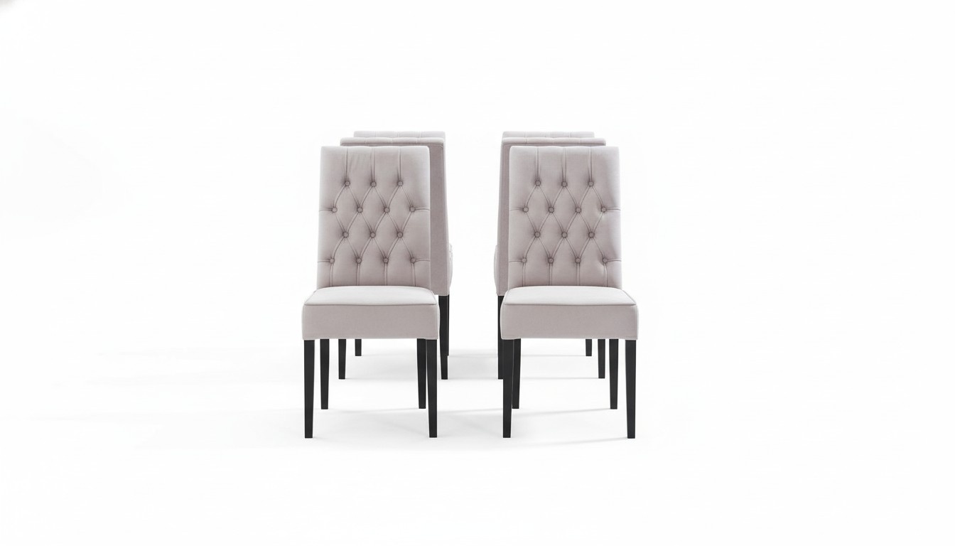 Chesterfield Stuhl Set Design Lehn Stühle Polster Sessel Gruppe 8x Neu