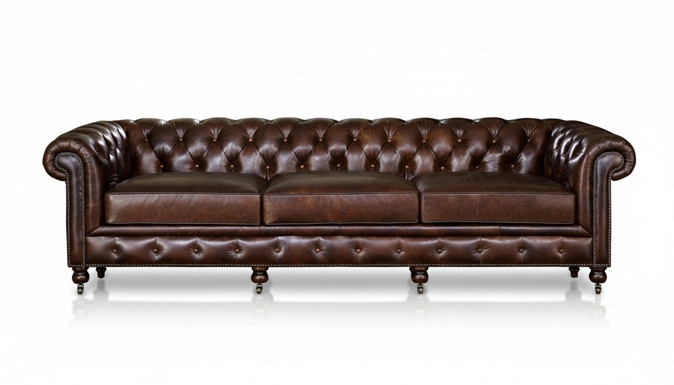 Chesterfield XXL Big Sofa Couchen Ledersofa Sofas Couch 3 Sitzer 210cm