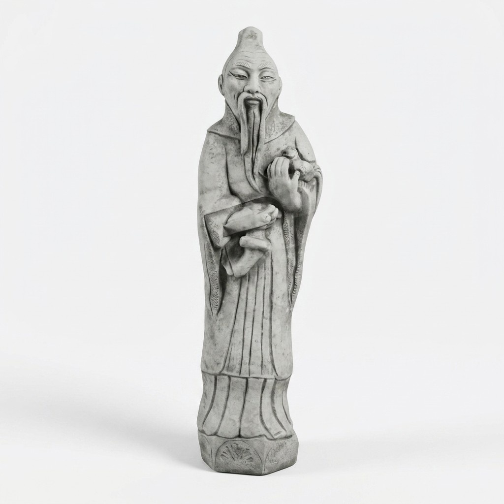 Chinesischer Konfuzius Figur Statue Figuren Skulptur Garten Dekoration
