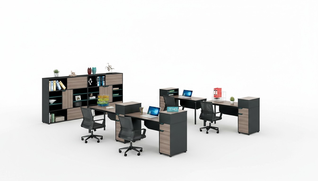 Computertisch Schreibtisch Tische Bürotisch Arbeitstisch Büro Tisch Holz Regal