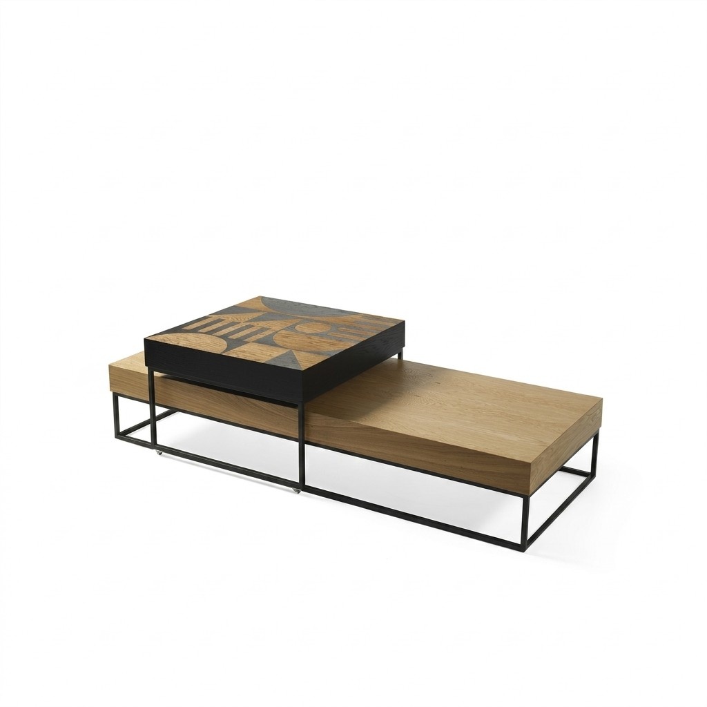 Couchtisch Braun Luxus Holz Wohnzimmer Design Kaffeetisch Möbel Neu