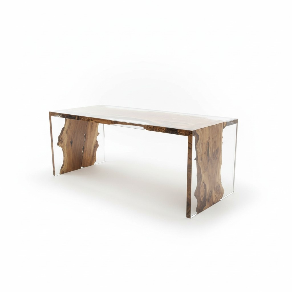 Couchtisch Echtes Holz Flusstisch Massiv Epoxidharz Tische Couchtische 120x60