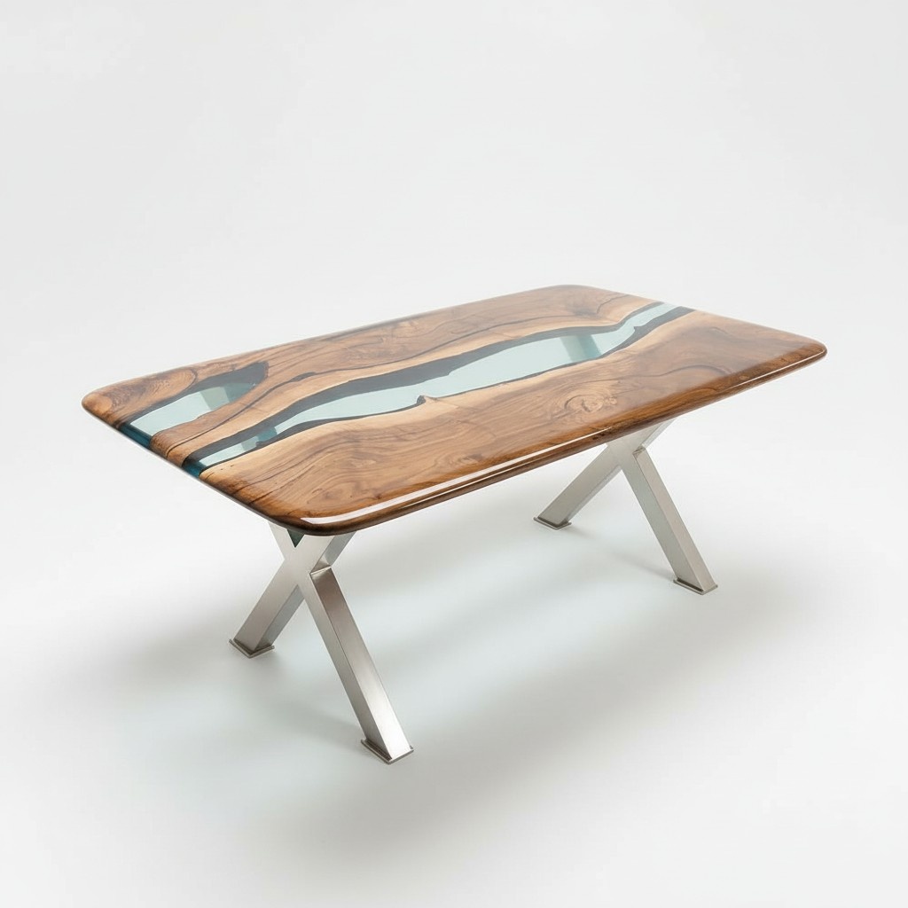 Couchtisch epoxidharz tisch Holz Handarbeit Tische Massive Möbel Harz