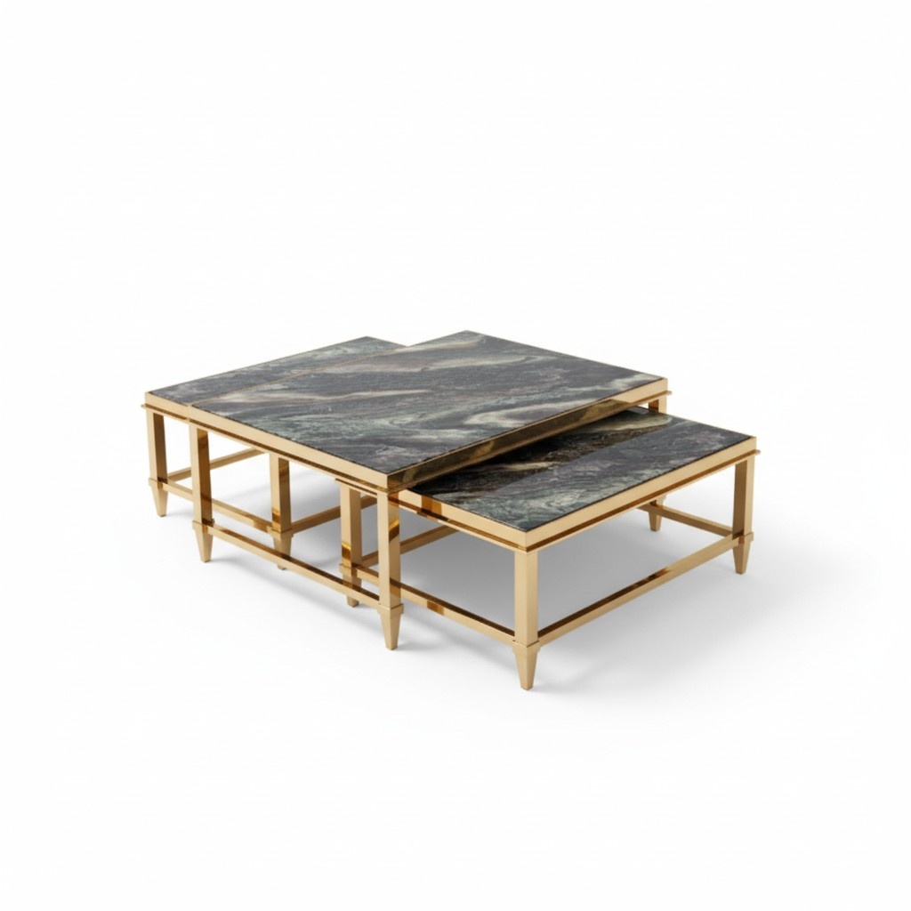 Couchtisch Kaffeetisch Beistelltisch Designer Wohnzimmertisch Tische 3tlg Neu