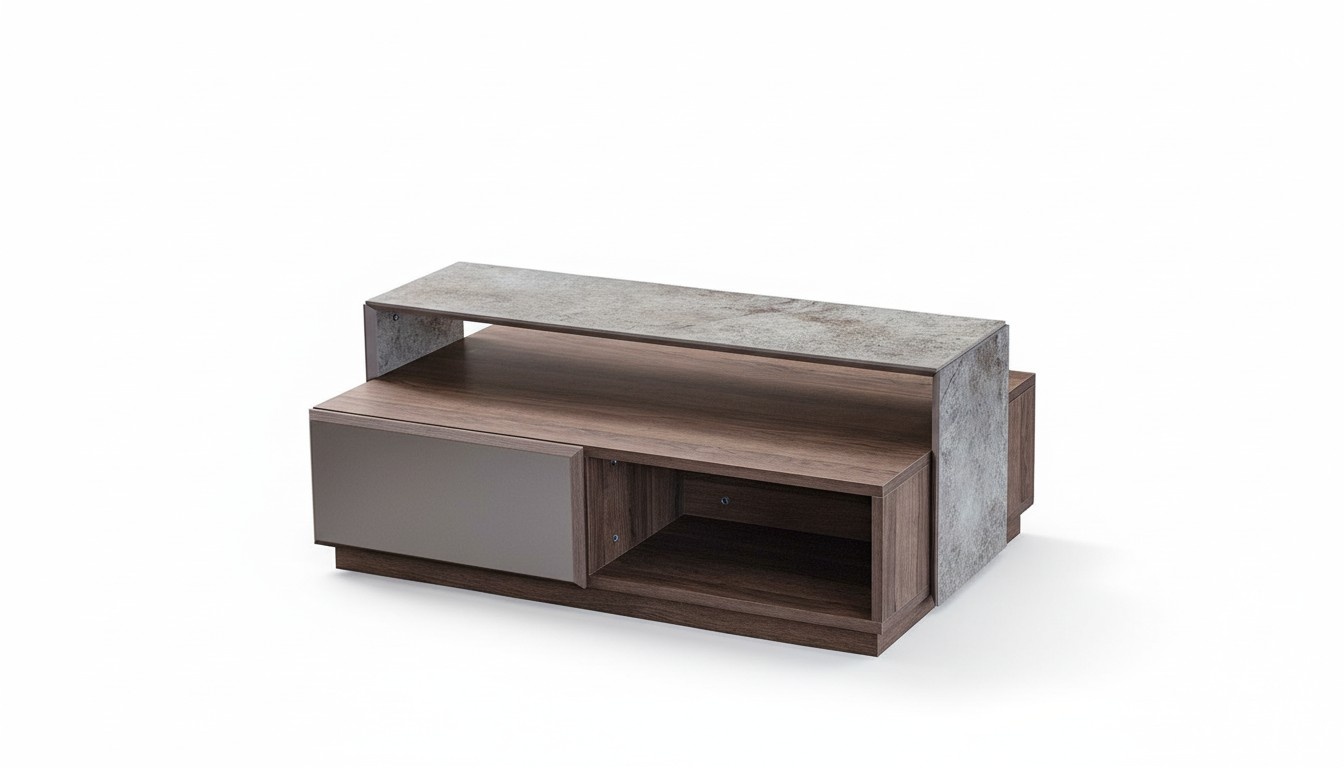 Couchtisch Kaffeetisch Sofatisch Beistelltisch Tisch Wohnzimmer Grau