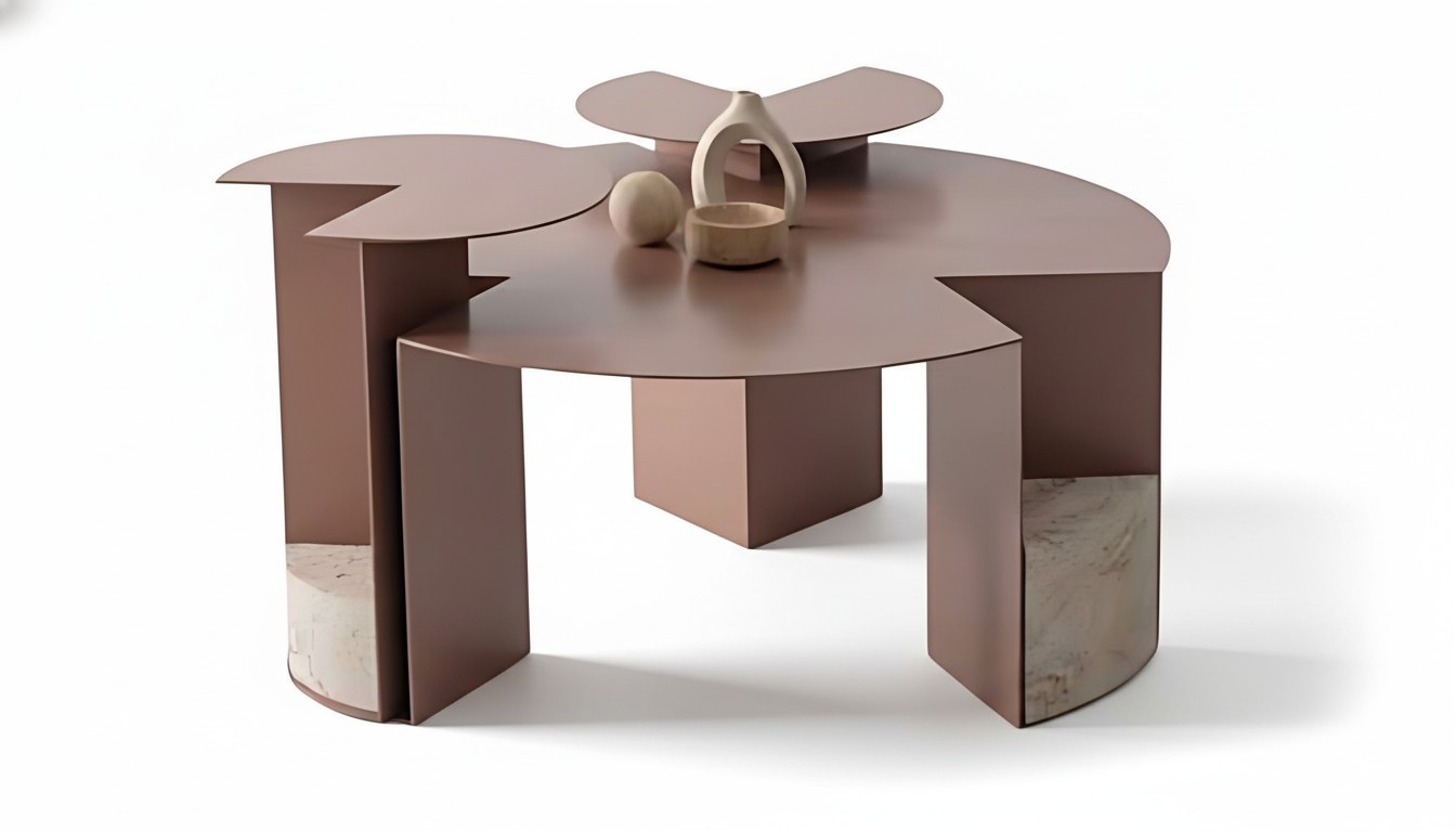 Couchtisch modern – Sofatisch mit Ablage für Wohnzimmer & Deko