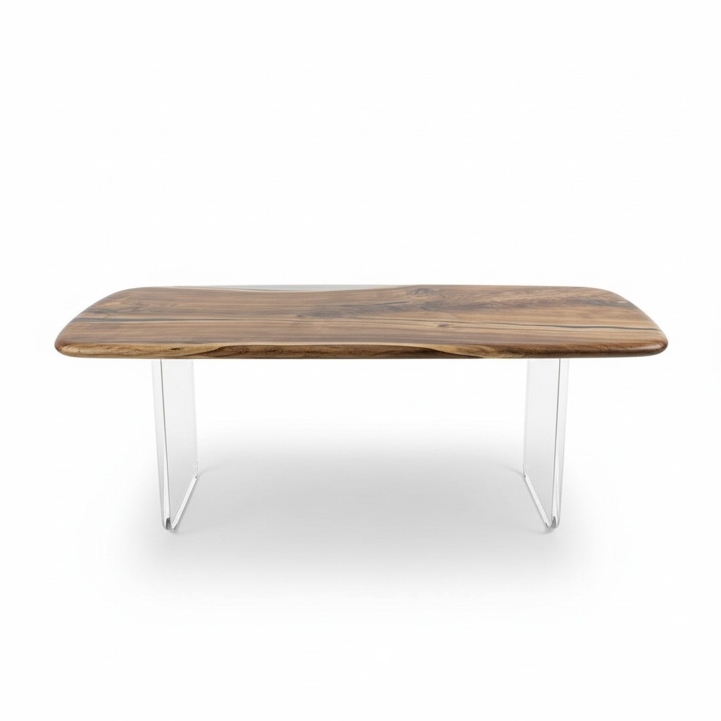 Couchtisch River Tisch Echtes Holz Flusstisch Massiv Epoxidharz Tische 140x60