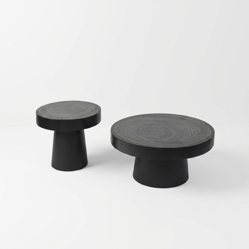 Couchtisch Runder Set 2 tlg. Beistelltisch Schlafzimmer Tische Design