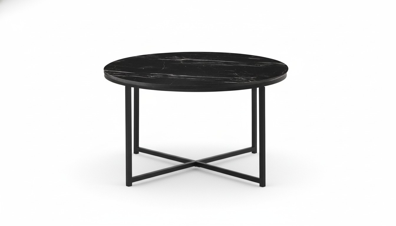 Couchtisch schwarz Wohnzimmer hochwertige moderne minimalistische Möbel neu Holz