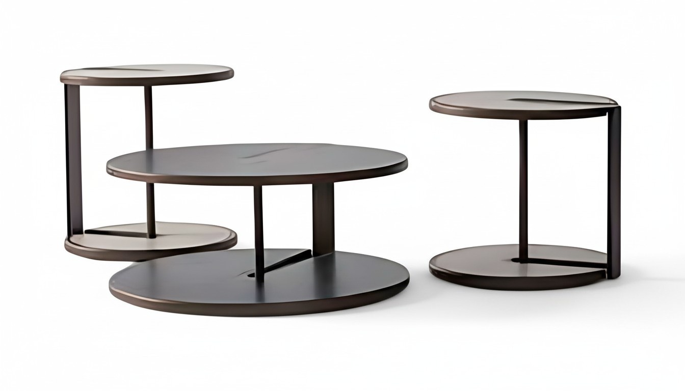 Couchtisch-Set 3-teilig: Mitteltisch & 2 Beistelltische