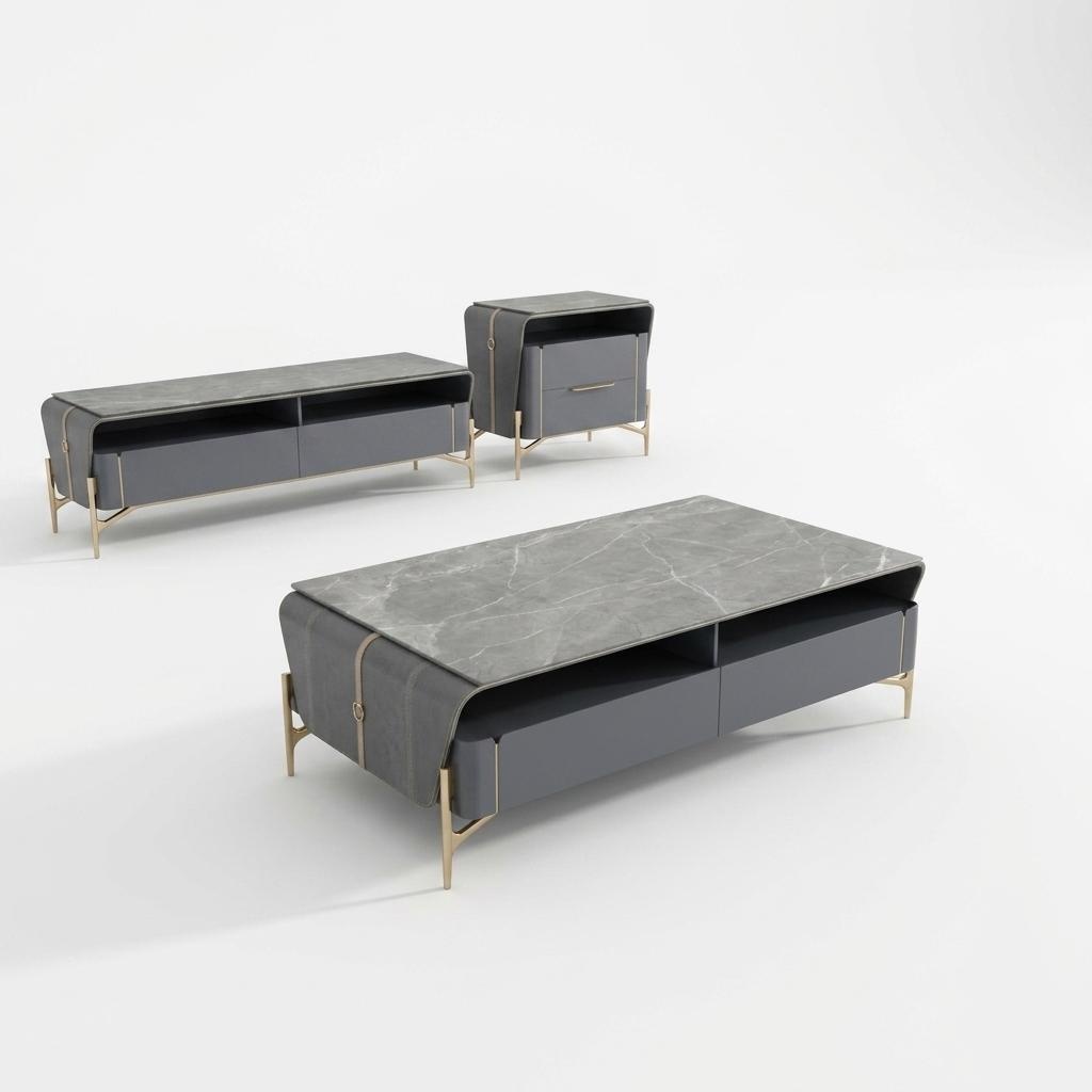 Couchtisch Sideboard 2tlg Wohnzimmer Tisch Lowboard Möbel Schrankwände Kommode