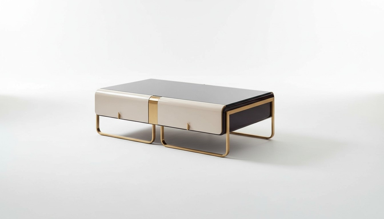 Couchtisch Sofa Beistelltisch Luxus Holz Wohnzimmer Edelstahl Modern Möbel neu