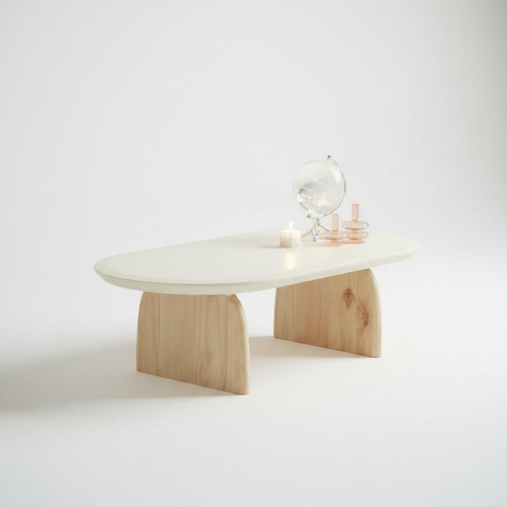 Couchtisch Tisch Beistelltisch Wohnzimmer Holz Modern Luxus Beige Neu