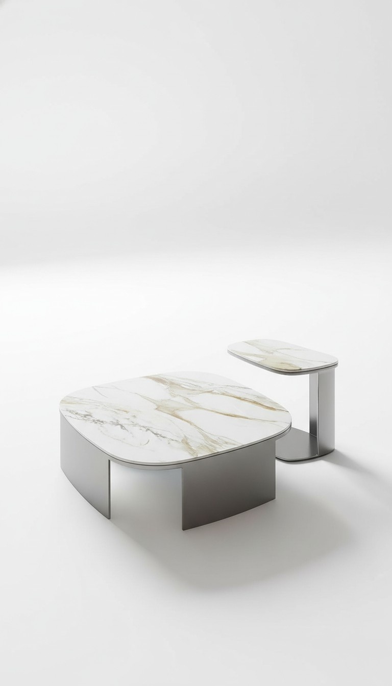 Couchtisch Tisch Leder Stein Sofa Beistell Luxus Tische Grau Wohnzimmer xxl neu