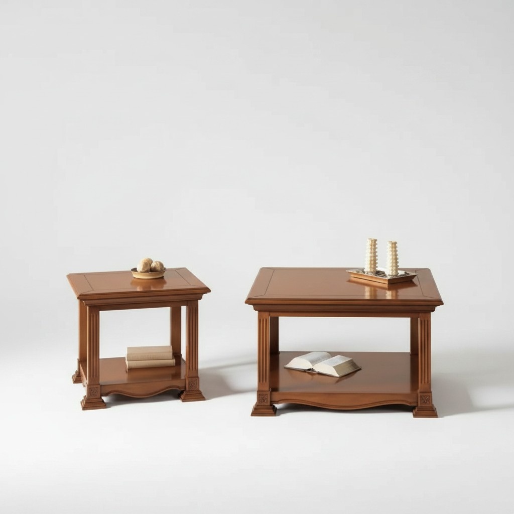 Couchtische Beistelltische Wohnzimmer Holz Tische Luxus Stil Tisch