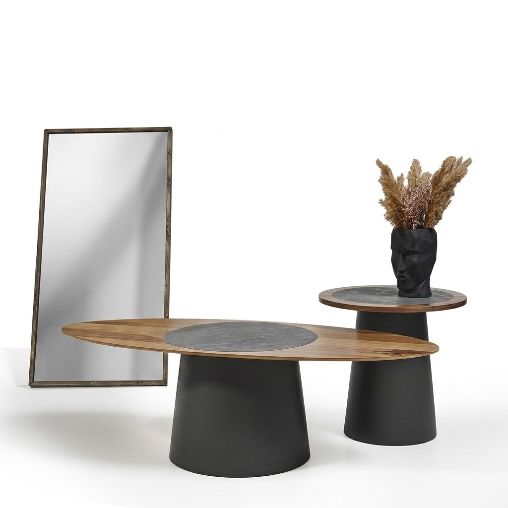 Couchtische Design Möbel Stil Holz Italienische Stil Tische Rundtisch