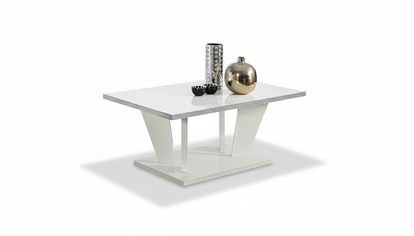 Couchtische Tisch Luxus Möbel Holz Einrichtung Tische Konsolen Design Weiß Neu