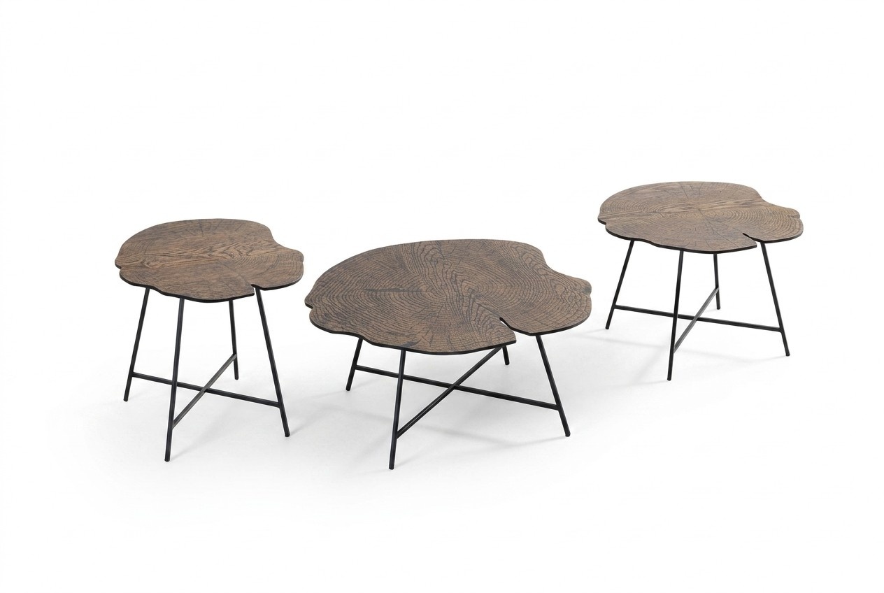 Couchtische Tische Beistelltische Wohnzimmer Set 3 tlg. Modern Luxus