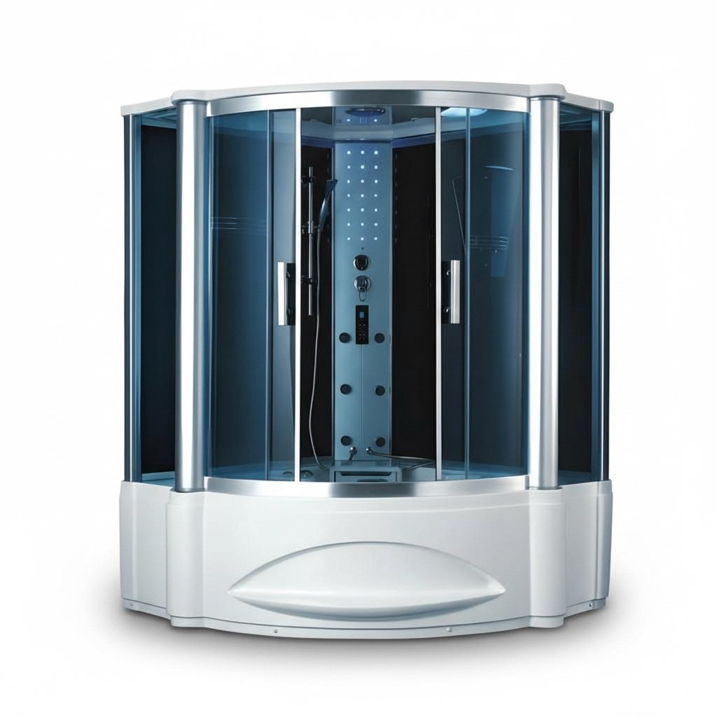 Dampfdusche Wellnessdusche Duschkabine Duschraum Massageduschkabine 150x150 cm