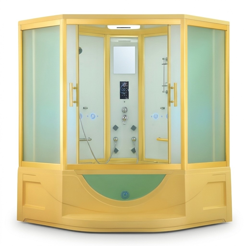 Dampfdusche Wellnessdusche Duschkabine Duschraum Massageduschkabine 165x165 cm