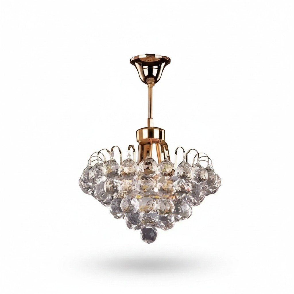 Deckenlampe Deckenleuchter Kronleuchter Gold Lüster Kristall Lampe