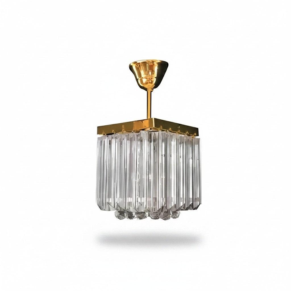Deckenlampe Deckenleuchter Luxus Gold Kronleuchter Lüster Kristall Art