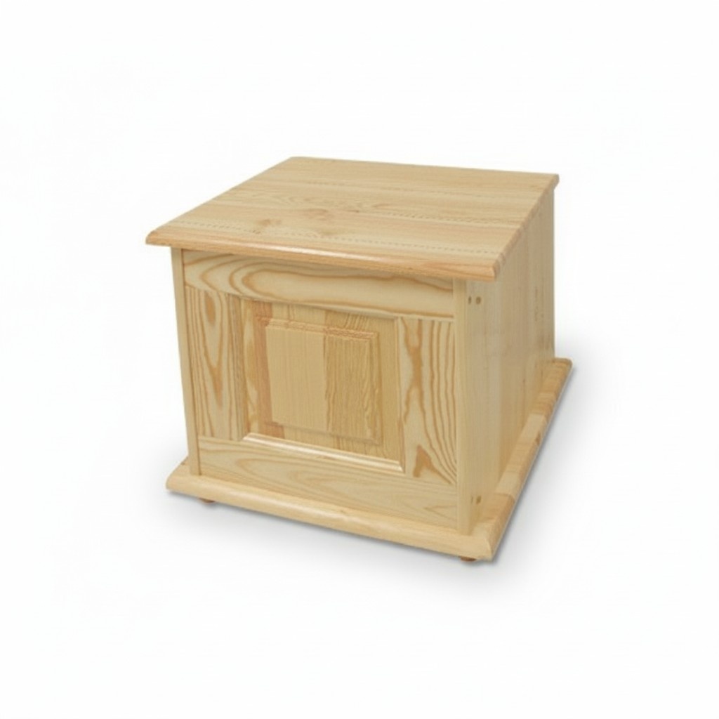 Deko Box Vollholz Möbel Holz Möbel Handarbeit Schatule Truhe Echtholz 45x45cm