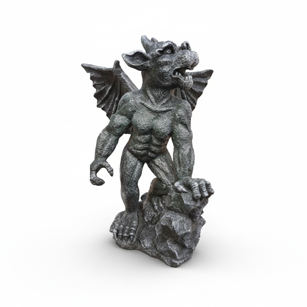 Deko Figur Statue Skulptur 54 cm FIguren Statuen Skulpturen Troll Drachen G23