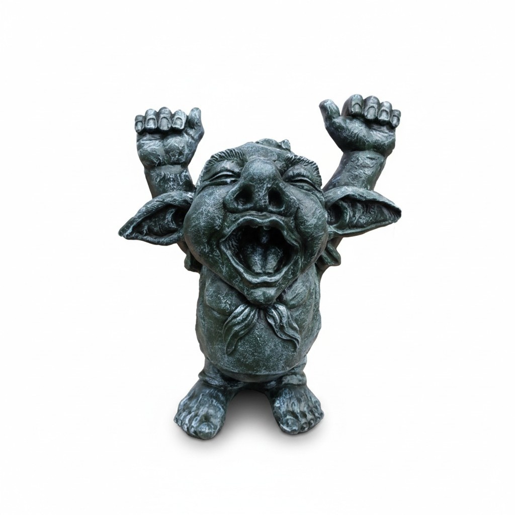 Deko Figur Statue Skulptur 44 cm FIguren Statuen Skulpturen Drachen Troll