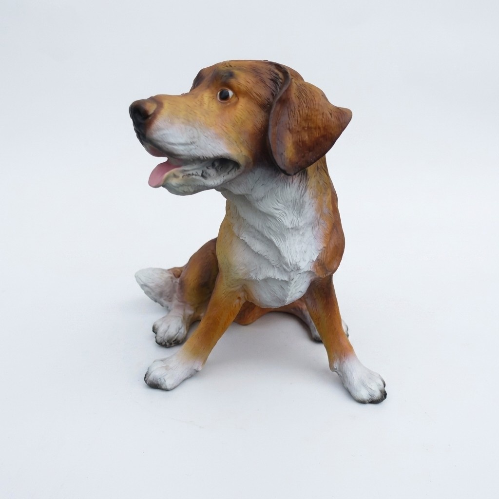 Deko Figur Statue Skulptur 30 cm Figuren Statuen Skulpturen Garten Hund (A353)